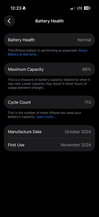 Iphone 16 pro 128/88
