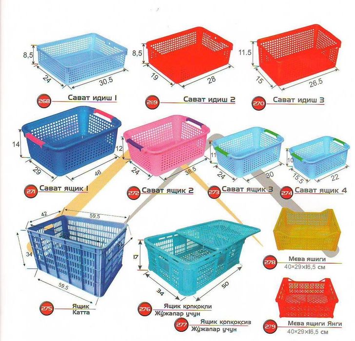 Корзина для продуктов сават ящик корзинка savat karzina yashik karzink
