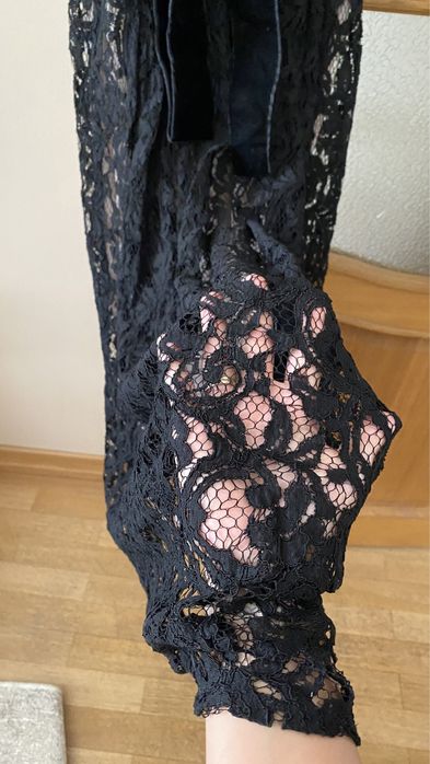 Платье кружевное в пол