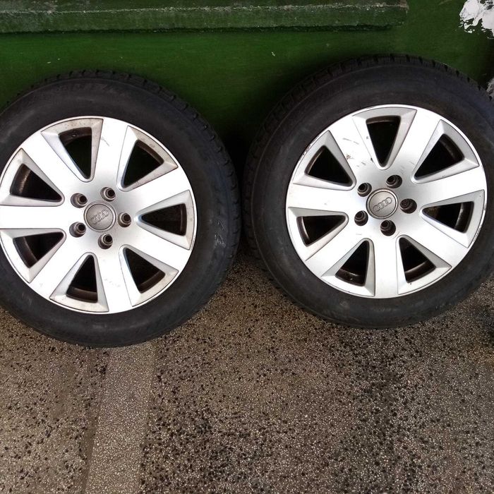 3 бр. джанти за Ауди със зимни гуми 205/60/16