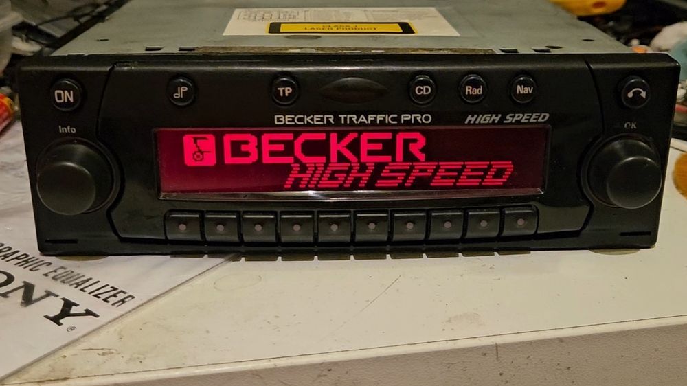 Radio CD Navigation Becker Trafic Mercedes Retro