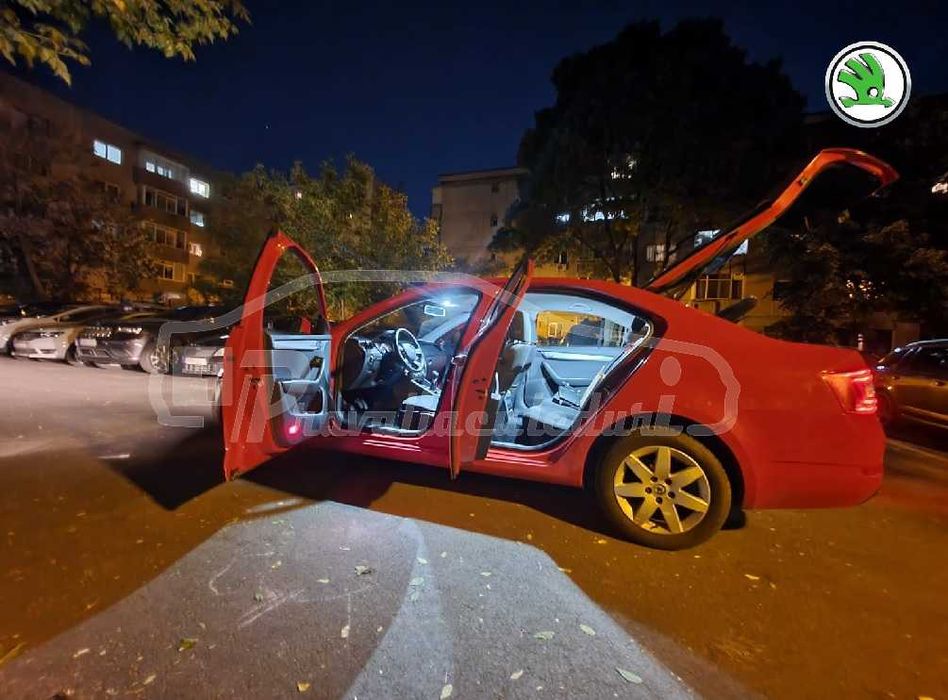 Pachet becuri led leduri iluminare interior Skoda Octavia 3