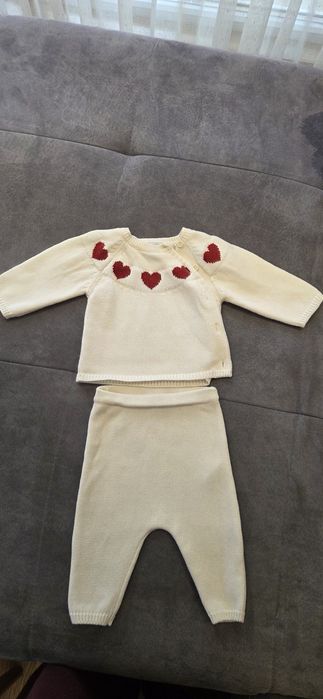 Вълнен  бебешки костюм  Petit Bateau