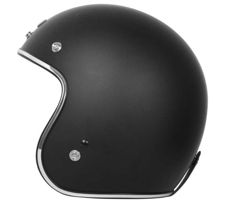 Casca moto Open Face Noua Origine Primo Negru (Potrivita Scuter/Vespa)