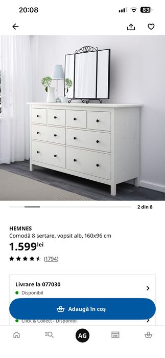 Comodă Ikea Alba