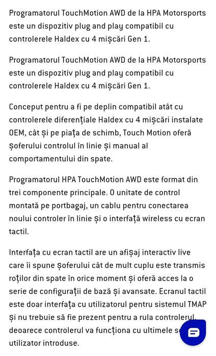 Contoler tractiune 4x4 pentru Audii TT , Golf R32 model HPA HVA-900