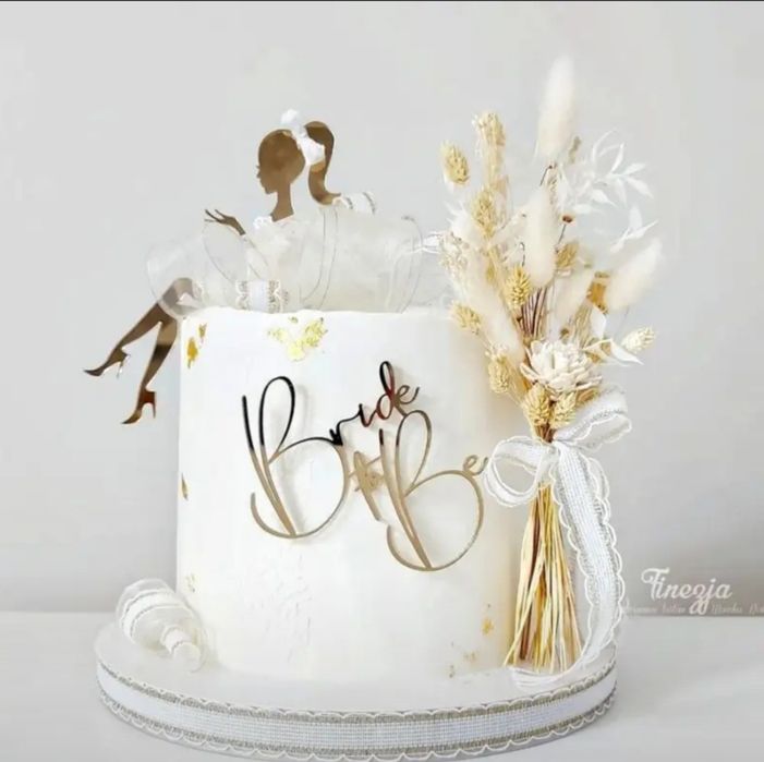 Топпер для торта невеста,девушка