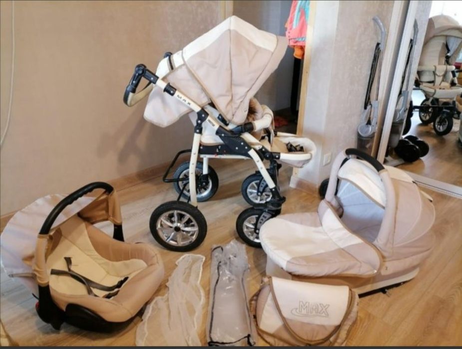 Max verdi коляска 3 в 1 очень хорошем состоянии. Отличного качества
