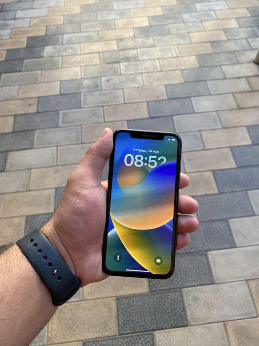 Iphone x ayfon x 64gb qora tel ideal sotiladi aybi yo face ishlidi