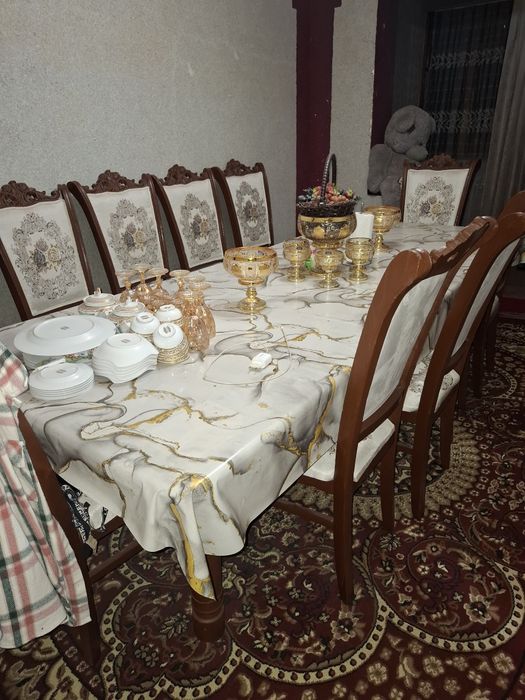 Стол стулья 12 кишилик