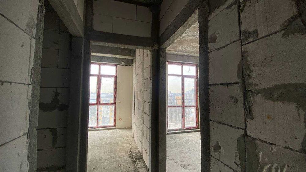 3комнатная квартира студия коробка Паркент Плаза 59м2 мост ТАПОиЧ (КС)