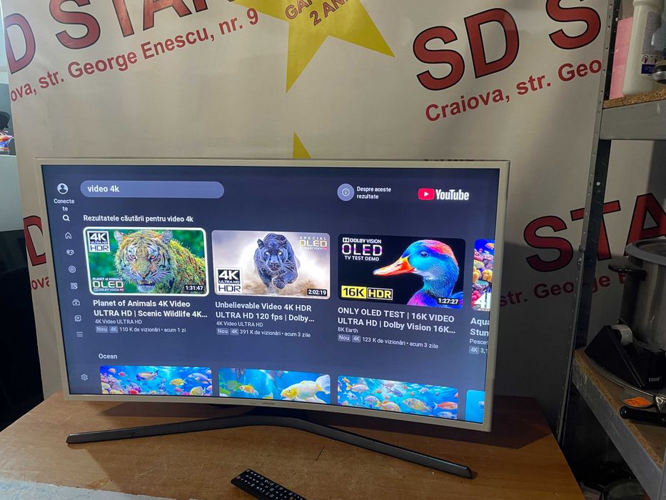 Televizor Smart 4K UHD Curbat Samsung  UE40JU6515U/102cm Garantie2ani