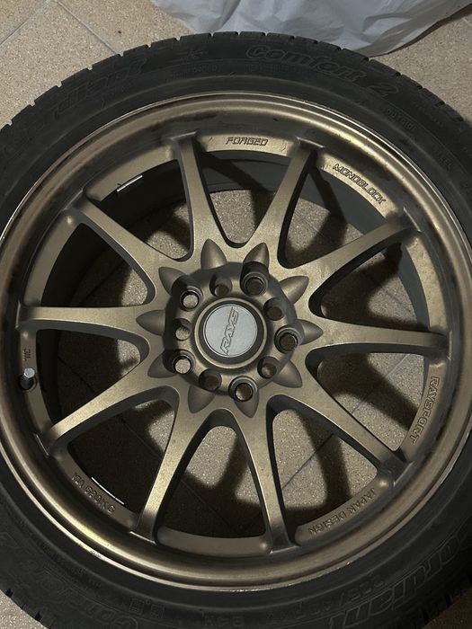 Диски RAYS с новыми шинами