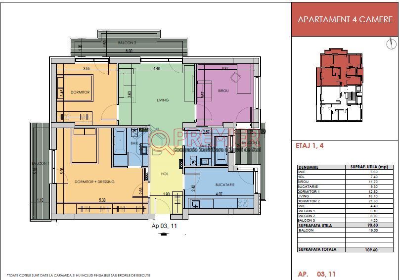 Apartament 4 Camere - Postalionului - Grand Arena