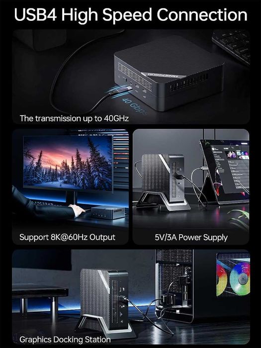 Mini PC Мини Пк MINISFORUM Venus UM773 Lite AMD Ryzen7 7735HS 16/500GB