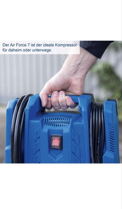 Мобилен безмаслен компресор-нов 8 бара 1100W 180л/мин