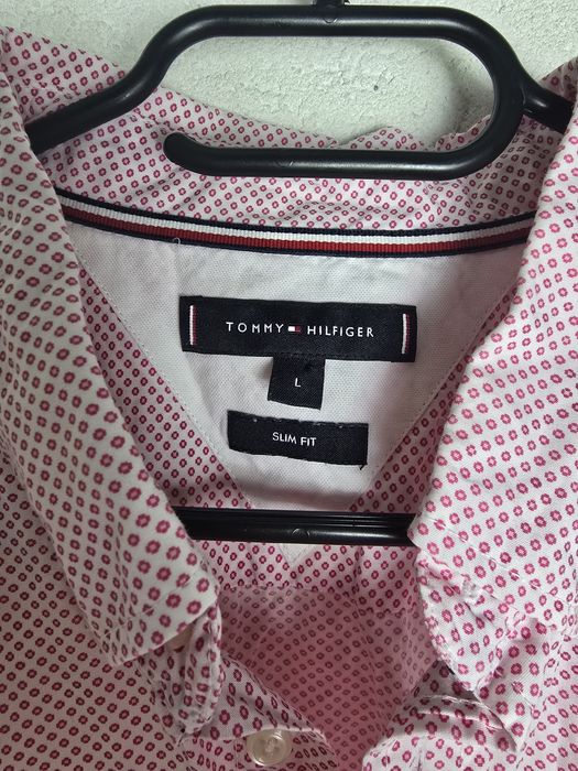 Cămașă Tommy Hilfiger marime L 100% bumbac  Slim Fit