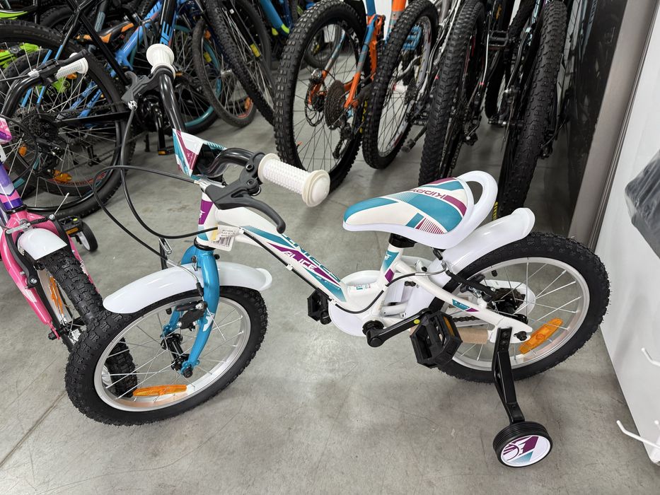 Ново !!Детски велосипед SPRINT - Alice, 16", 203 mm, бял/лилав