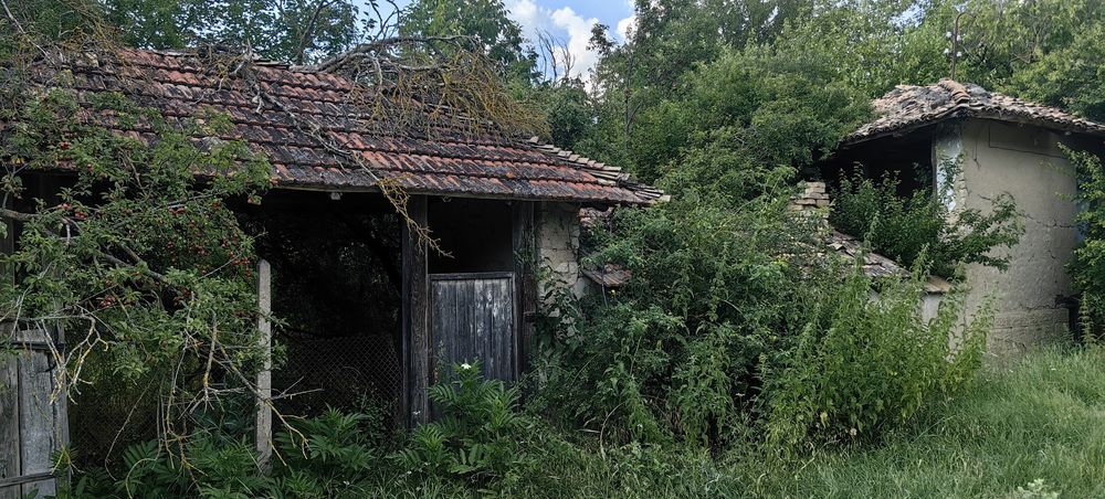 Къща с голям двор 3200 кв.м и река с. Новосел, обл. Шумен