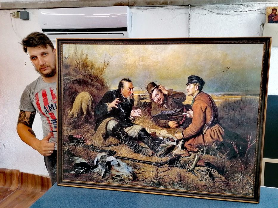 Картина Репродукция на Василий Перови-Ловци Ръчен релеф