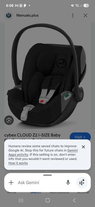 Нова цена! Столче за кола CYBEX  Cy_171_1424_b0717 плюс база за изофик