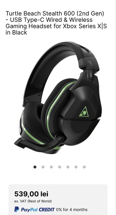 Vand casti turtle beach stealth 600 gen 2 pentru xbox wireless