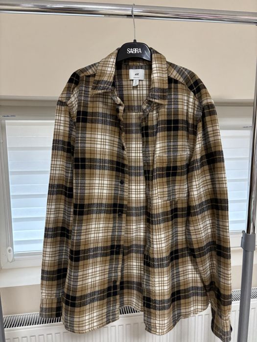 Риза от топла материя каре H&M