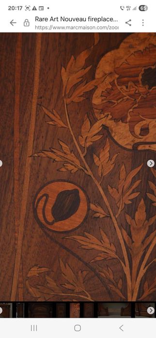 Mască șemineu Art Nouveau