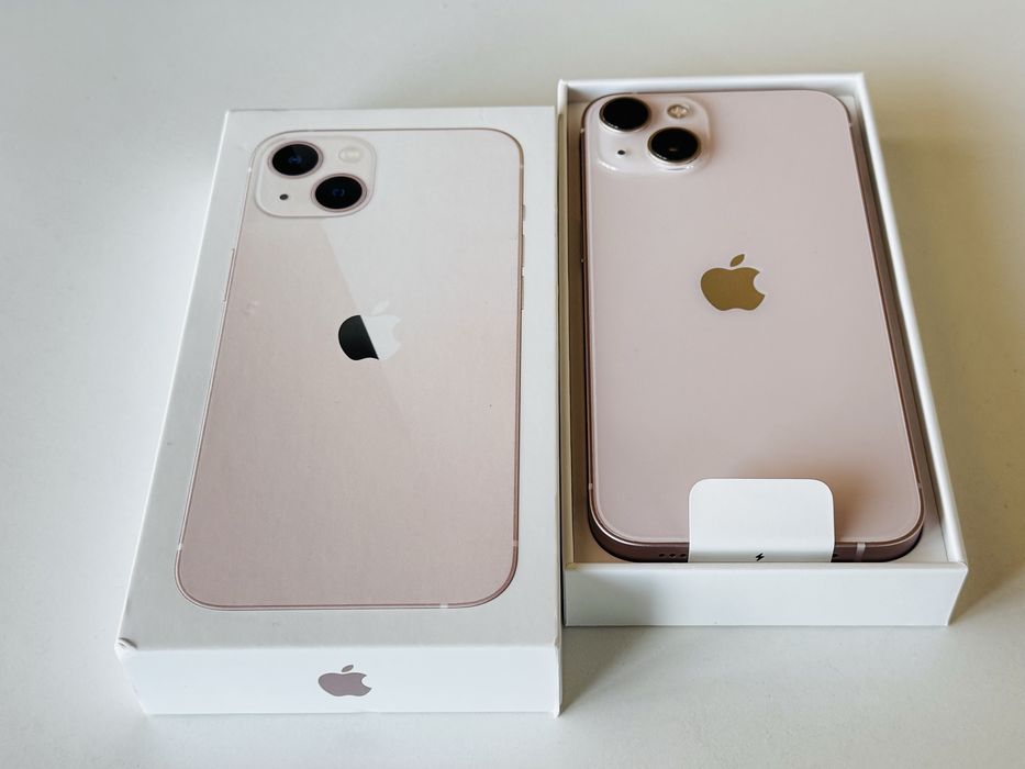 НОВ! Iphone 13 128GB Pink 100% Батерия! Гаранция 6 месеца