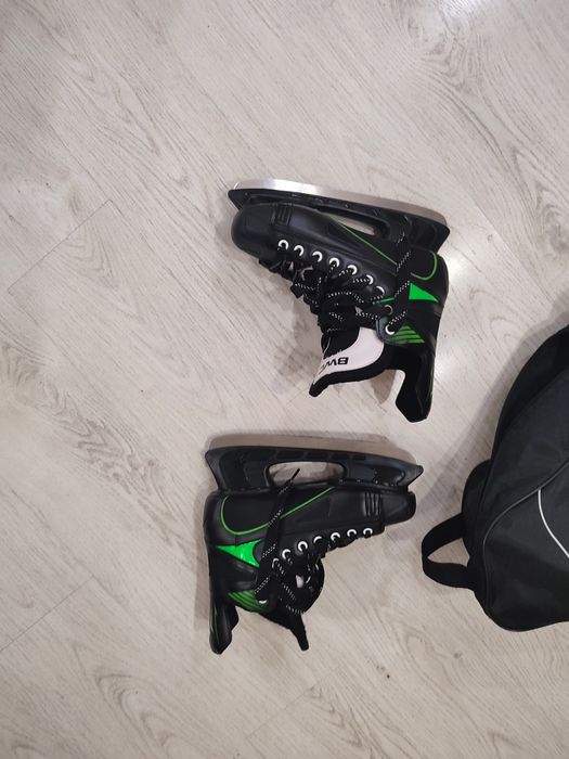 Коньки Biwec зеленые идеал 39