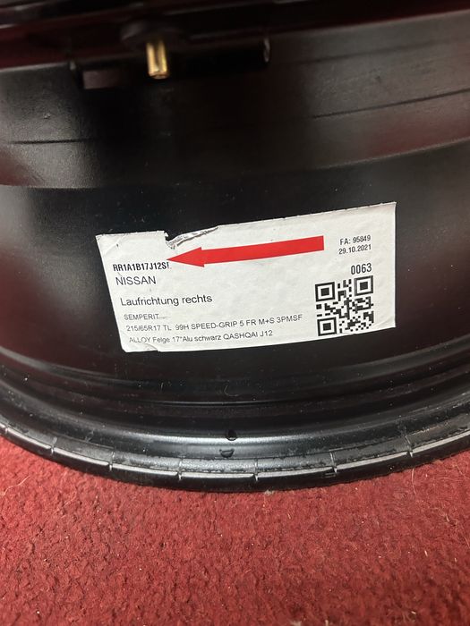 17 цола 5х114.3 Nissan Juke Qashqai Dacia  Honda Renault Original