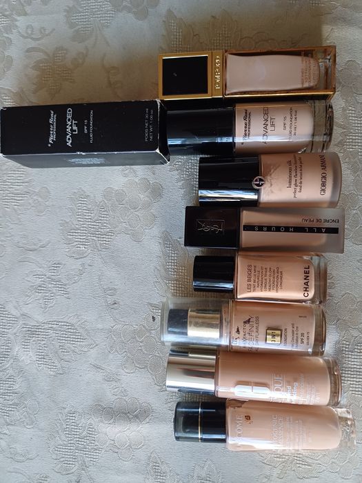 Chanel, Cristian Dior, YSL фон дьо тен и лакове