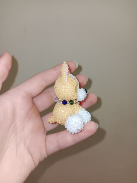 Собака из бисера