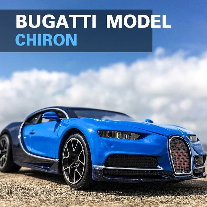 Bugatti Chiron 1.32! Металлическая модель со светом и звуом