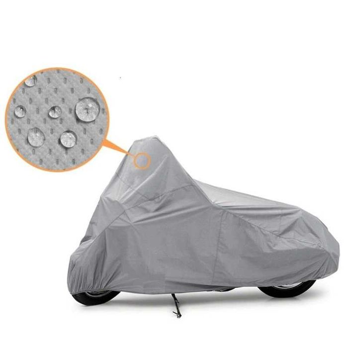 Водоустойчиво Покривало за Мотор / Скутер / Велосипед - XL Сиво