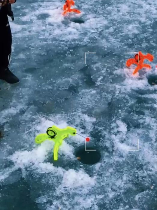 Готовые  зимние удочки дракон