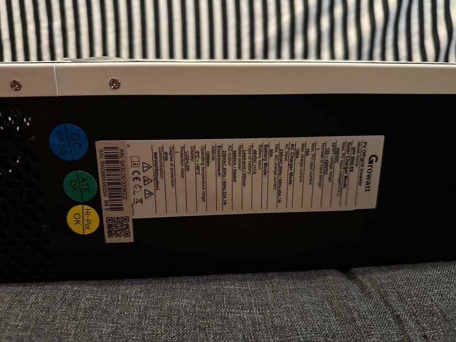 Invertor Solar Growatt SPF 5000 ES, 5kW, 48V, Off-Grid/Hibrid – NOU