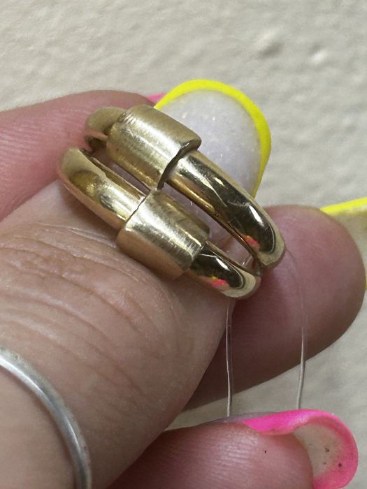 Кольцо 585 красное золото