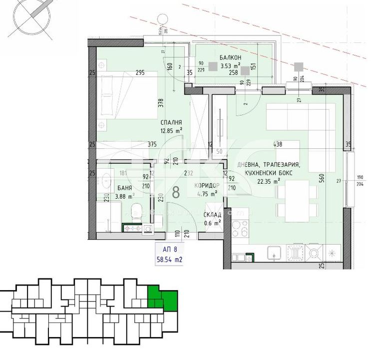 Продава се Двустаен апартамент в София, Малинова долина - 67 кв.м за 2129 €/кв.м - Снимка #1