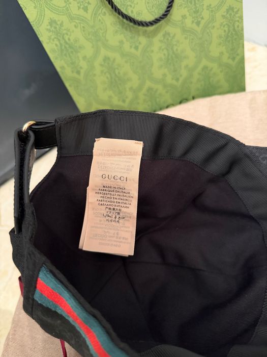 Sapca originala Gucci neagra nouă cu factura