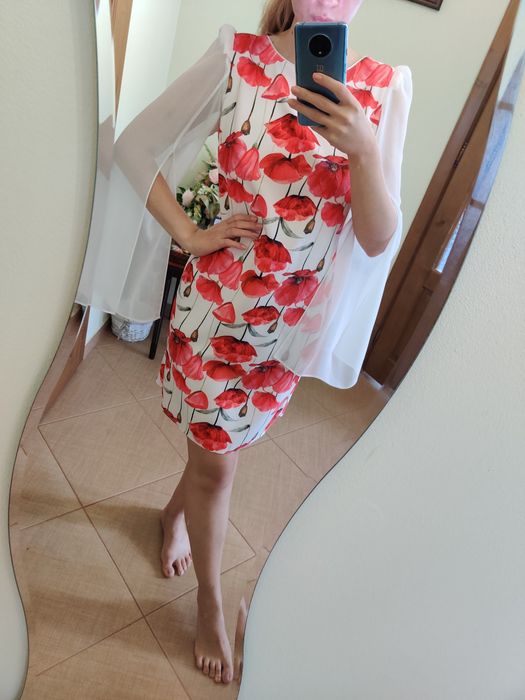 Rochie de ocazie cu imprimeu floral