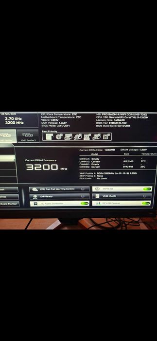 Msi B660M-A WiFi,Intel i5 12600k,Рам Corsair Dominator,SSD SAMSUNG 960 EVO