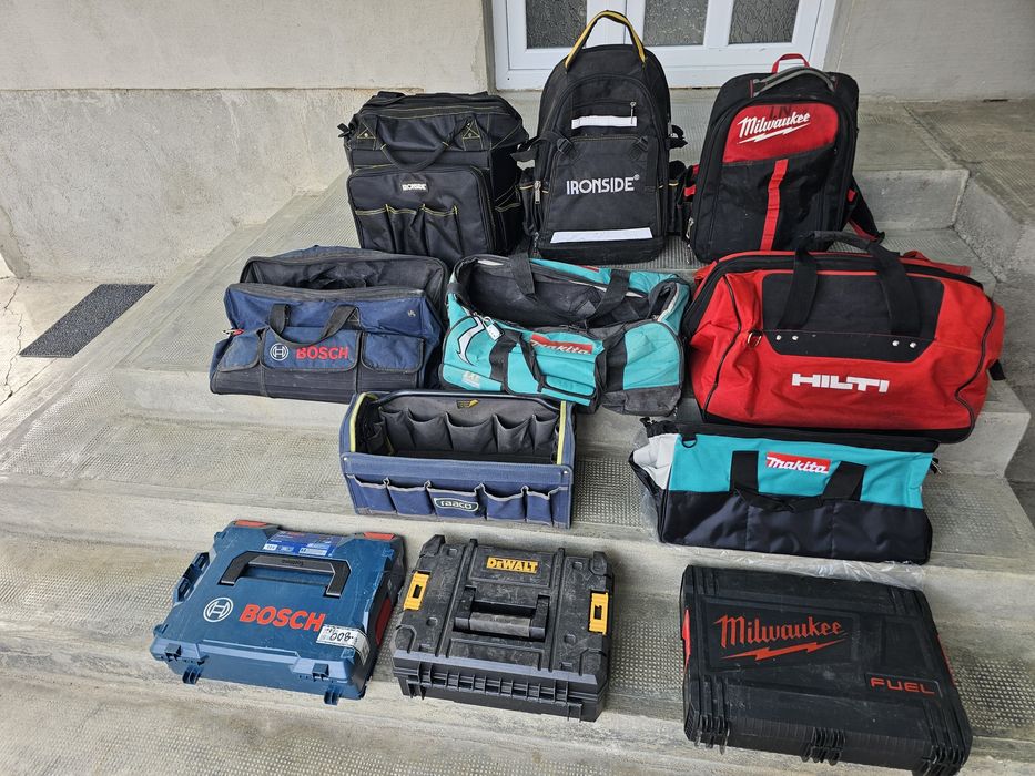Genți,ghiozdane,truse Makita,Bosch,Milwaukee,Dewalt,Ironside ,Hilti