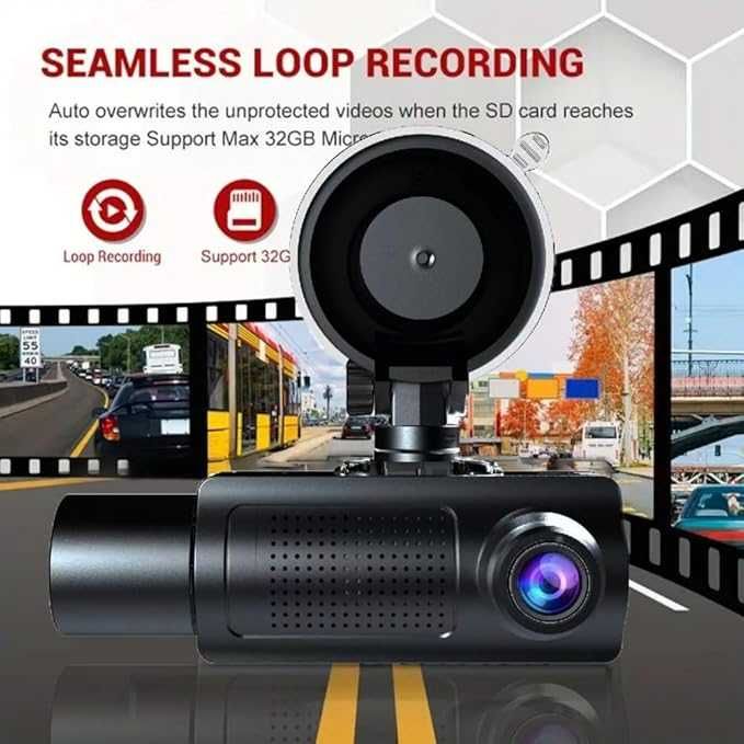 Тройна даш камера- предна , вътрешна и задна камера Karlak