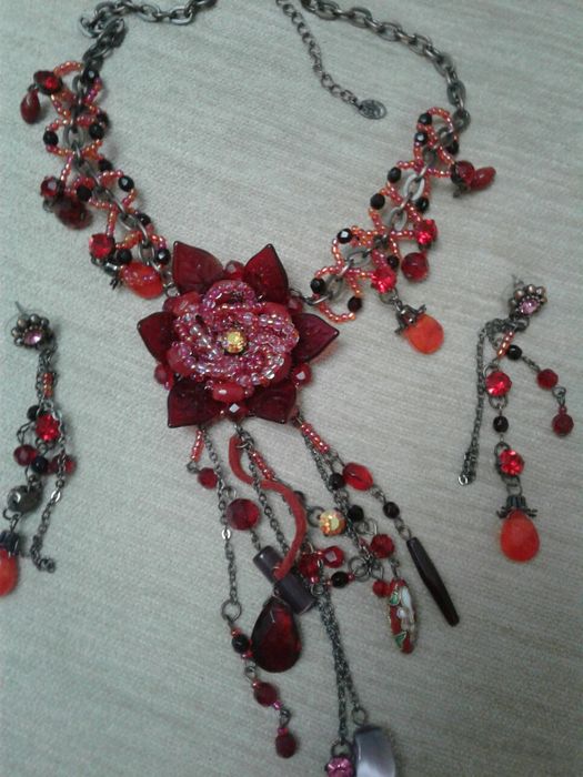 колье серьги набор