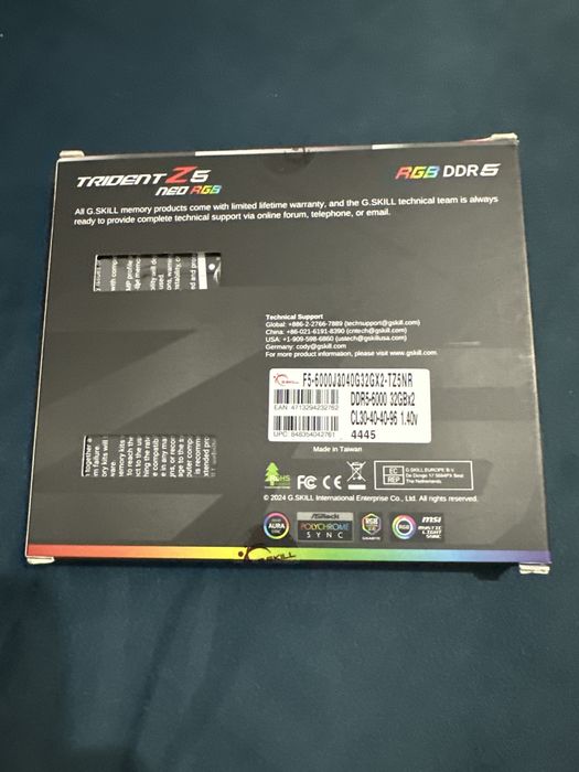 DDR5-6000 RGB Trident Z5