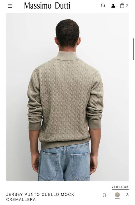 Оригинал Massimo Dutti мужской джемпер