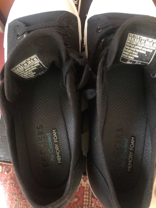 Кеды скетчерс черные 44 размер