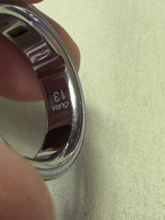 OURA Ring 4 Brushed Silver.  Size 13