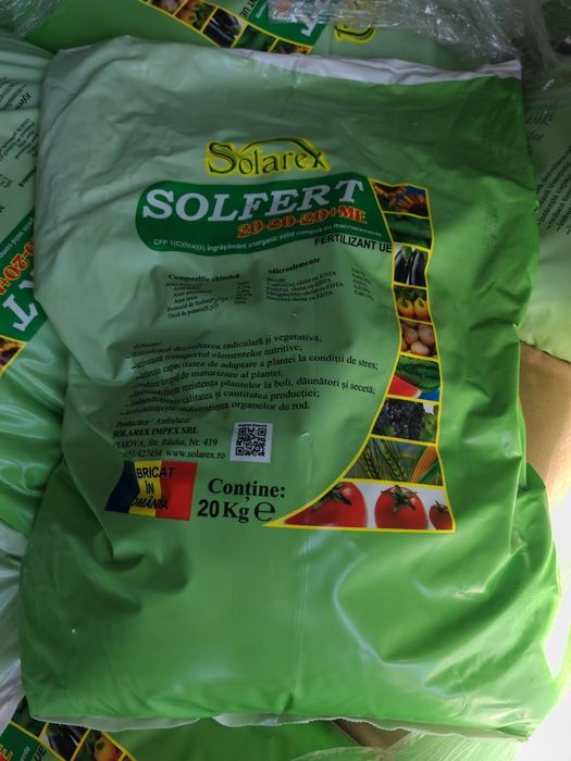 îngrășământ foliar solfert 20 20 20 solarex 20 kg
